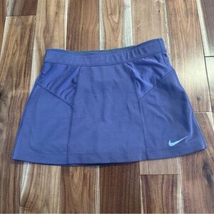 Nike Dri-FIT Tennis Skort XS Purple Mesh “LOVE TENNIS” Waistband